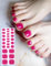 Wahrshei Orteil Rose Prune Autocollant Ongle Gel UV | 26pcs Film pour Ongles Autoadhésif | Gel Nail Stickers, Autocollants et Pochoirs Pour Nail Art