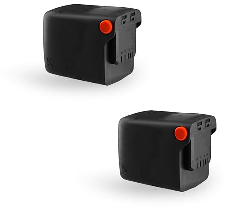 STOCKER - Kit 2 Batterie Power 21 V 8,0 Ah - Compatibile con Linea Power 21 V - Alta Capacità 172,80 Wh - Leggere e Potenti - Per Giardinaggio Professionale