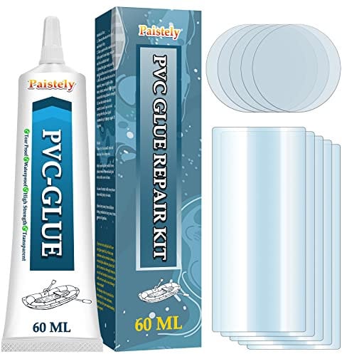 Kit Réparation Piscine, Kit Réparation Spa Gonflable, Kits Entretien Spa Étanche et Transparent, pour Matelas Pneumatiques, Structures Gonflables, Matériaux en EVA (60ml) (60ml)