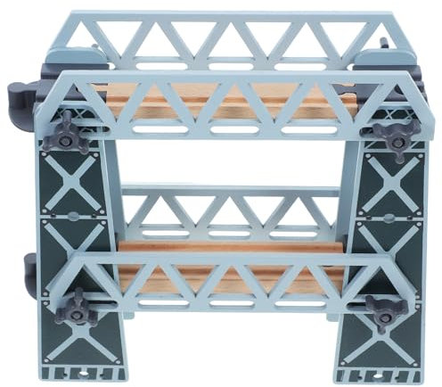 Amosfun -Eisenbahn-brücke Modell i 2 Vorbildliches Modell N-maßstab Bahngleis Der Spurweite n Zum Bahnübergang Holzzüge Zugzubehör Der Spur n Lgb-züge Holzbrücke Plastik