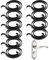 YYCLIPY Door Handle Spring Replacement Repair Kit Easy Installation Door Lock Internal Repair Set for Repairing Sagging Door Handles,Pack of 10,2.5mm Thick coils