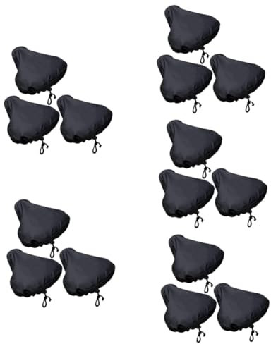 ibasenice 5 Sätze Regenfisch -sitzabdeckung Gepolstert Fahrrad Sitz Abdeckung Schutz Sitzkissen Outdoor Satteldecke Fahrradsitzbezug Für Den Außenbereich Oxford-Stoff Schwarz 3 Stück * 5