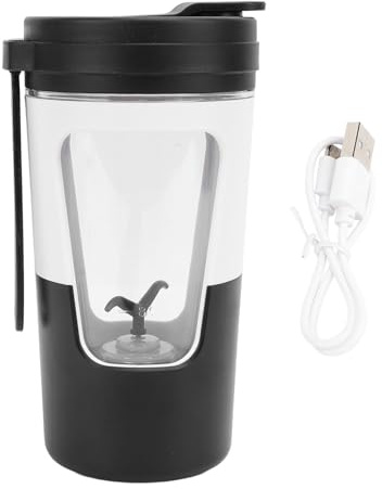 430 Ml de Tasse D'auto-agitation USB USB, Tasse de Mélange électrique 7000 Tr/Min pour Shakes Protéinés et café, IPX5 Résistant à L'eau avec une Batterie de 800 MAh, Matériau