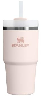 Stanley 1913 Quencher H2.0 FlowState Trinkbecher 0.59L - Rose Quartz 2.0 | Kühlt 8 Std. - 30 Std. eisgekühlt - Mit Strohhalm, Griff und Deckel - Spülmaschinenfest - BPA-frei