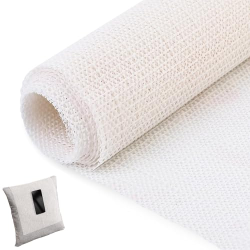 Teppichrutschstop 70x200 cm - Gittermuster Anti-Rutschmatte für Teppiche, Leicht Schneidbar, Kleberlos & Wiederverwendbar, Bodenprotektor für Wohnzimmer Schlafzimmer