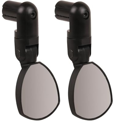 ZEFAL Spin 25 x 2 - Fahrradspiegel für Lenker klappbar - Rennrad Spiegel 57 g 25 cm2 - Rückspiegel Fahrrad am Lenker (rechts und links) 16 mm - 22 mm- Fahrrad Spiegel