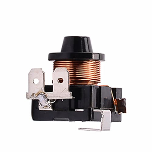 Refrigerator Coil Compressor Relay Starter, 3-Pin 1/2HP 375W Coil Compressor Relay Start Relay Refrigerator Starter for Portable Freezer, Beverage Cooler, Air-conditioning