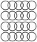 sourcing map 20er Pack Nitrilkautschuk O-Ring 32mm ä.D. 28mm i.D. 2mm Breite Dichtung