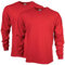 Gildan Men's Ultra Cotton Adult Long Sleeve T-Shirt, 2-Pack, Red, Medium