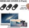 GEARGO Webcam Cover Tapa Webcam Ultra Delgada 0.7mm Cubierta de la Cámara Web para Macbook Pro, iPad, Smartphones, Ordenador, Evita ser Grabados y espiados Protege su Privacidad y Seguridad (3 Pack)