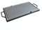 Grillpfanne aus natürlichem Stein, mit Gestell und Griffen aus Metall für Grill, optimal für dietische Küche von Fleisch Verdure Fisch Made in Italy 30x40x2 cm Telaio Colore Nero