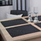 DECOOR - schmutzabweisendes Tischläufern, 30 x 40 cm, Schwarz, veredelt mit einem ästhetischen Rückseite auf 1 cm, verziert mit Kristallen, Gewebe 200 g/m², 100% Polyester, hergestellt in der EU