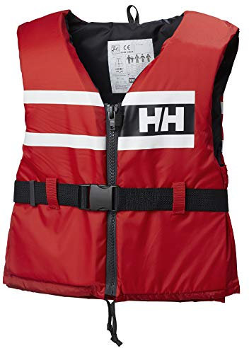 Helly Hansen SPORT COMFORT, Festtoffweste ideal für den Wassersport, Auftriebshilfe, Alert Red, 50/60