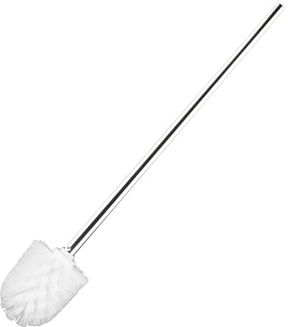 WC Bürste Klobürste für Toilettenbürste aus Edelstahl mit verlängertem Griff, kugelförmiger Totwinkel, saubere Toilettenspaltbürste, Toilettenbürste in voller Länge 45 cm-Weiß 45cm