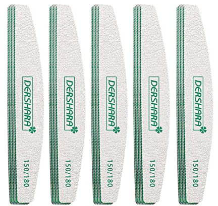 limes à ongles professionnelles Double face lime 150/180 Grain Pour la manucure Nail Buffer File Block - 15 pièces (150/180)
