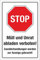 WERBEPUNKT. Schild Hinweisschild Müll und Unrat abladen verboten 3 mm Alu-Verbund 300 x 200 mm