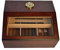 LJJ Zigarren Humidor, Zedernhumidor mit Front-Hygrometer Befeuchter, für 50-60 Zigarren
