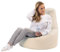 sunnypillow Gaming Sitzsack XXL mit Styropor Füllung Outdoor & Indoor für Kinder & Erwachsene Sitzsäcke Sitzkissen Bodenkissen viele Farben zur Auswahl Cremefarben