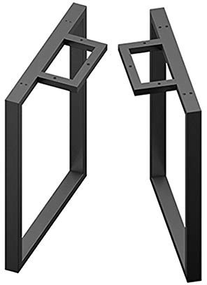 YXW 2X Tischkufen Tischgestell Schwerlast Bankgestell für Kufengestell Tische, Bankgestell Tischbeine Esstisch Schreibtisch, Couchtisch, Bank, Konferenztisch (70×60cm, Schwarz