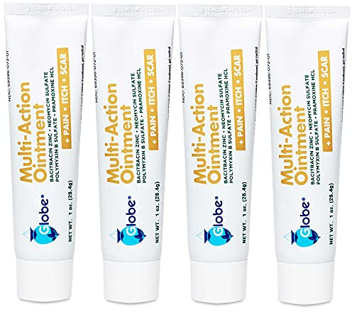 Globe Multi Action Ointment, 4 Pack, Scar Care Formula, 1 oz Tubes