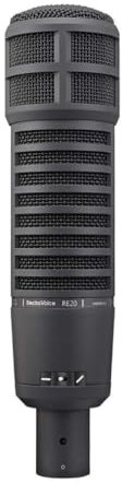 Electro-Voice RE 20 Dynamic Brodcast Cardioid Wide Diaphragm Variable-D Microphone to Minimize Proximity Effect