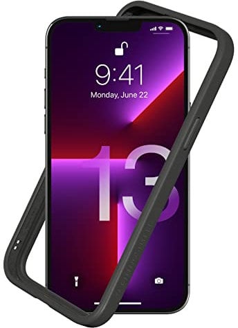 RHINOSHIELD Bumper Case compatible with [iPhone 13 Pro Max] | CrashGuard NX - Shock Absorbent Slim Design Protective Cover 3.5M / 11ft Drop Protection - Graphite