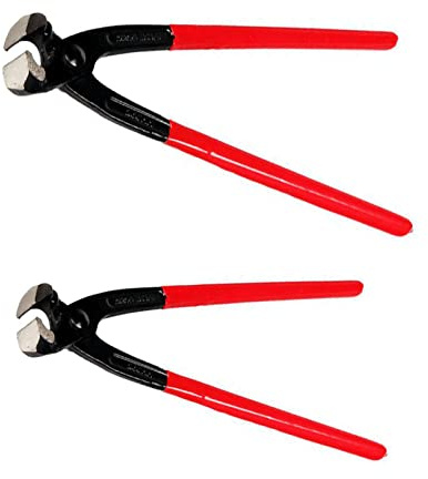 Hongu Kit 2 Tenaglie in Acciaio Carpentiere Muratore pinze cementista Attrezzi Pinza