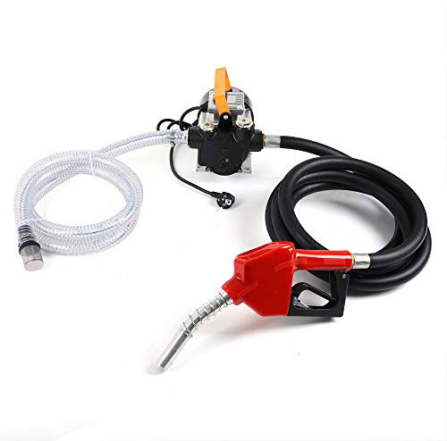 TIXBYGO Dieselpumpe 230V Heizölpumpe Biodieselpumpe Ölpumpe Kraftstoff-pumpen elektrisch Diesel selbst ansaugend pumpen heizöl selbstansaugend pumpe 60L/min 550W