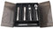 MISNODE Porte-ustensiles avec couvercle, organisateur de couverts, 5 compartiments, boîte de rangement pour couverts de cuisine, argenterie, bac de rangement avec couvercle pour tiroir de comptoir