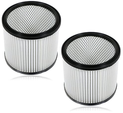 SPARES2GO Cartridge Filter compatible with Titan TTB350 TTV431 Wet Dry Vacuum Cleaner x 2