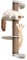 Feandrea Clickat Collection - No.006 Cat Scratching Post, 39.7-Inch Tall Thick Wall-Mounted Cat Scratcher with 2 Perch 4.1-Inch Dia, Extremely Quick Assembly, Unlimited Expandability, Replaceable Part