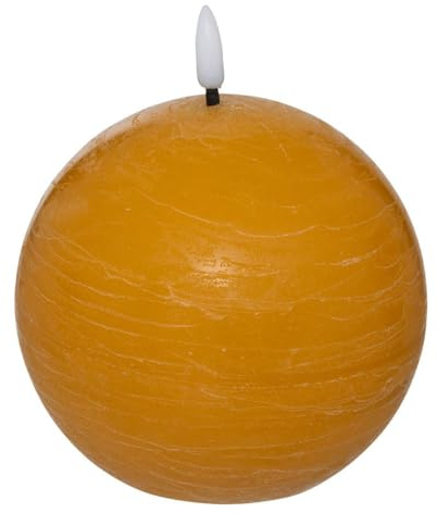 Atmosphera – LED-Kugelkerze Molia, Durchmesser 8 cm, Gelb