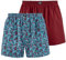 Bruno Banani Herren 2er Pack Boxershorts Cape Lobster Retroshorts, Blau/Rot, XL EU