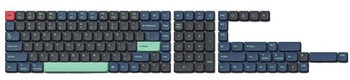 Keychron Keycaps Low Profile Dye-Sub PBT LSA - QWERTY ANSI US - Tastenkappen für mechanische Tastaturen mit niedrigem Profil - Hacker Full Set