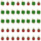 Niuhong 40 Pcs Kleeblatt Marienkäfer Charms Anhänger Glücksbringer Vierblättriges Grün Vierblättrige Charm Rot Ladybug Emaille Charme Kleeblätter DIY-Handwerk Verzierungen Basteln Schmuck