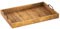 Holztablett Serviertablett XXL 57x39cm Tablett Holz Deko Tablett aus Mangoholz massiv