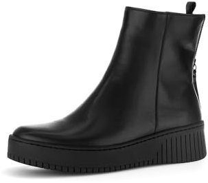 Gabor Damen Plateaustiefeletten, Frauen Stiefeletten,Best Fitting,Warmfutter,halbstiefel,Kurzstiefel,schwarz (schwarz),42 EU / 8 UK