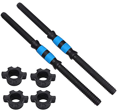 UsmAsk 2Pcs Hantel Bar Barbell Pleuel Hand Glocke Grip Stange Mit Muttern Haushalts Fitness Ausrüstung Stange Für Home Gym verwenden