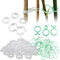 TYXHXTF 130 Pièces Clips de Jardin pour Plantes Grimpantes | Support Tuteur Vigne Fixation | Accessoires Jardinage Potager Résistants (Blanc et Vert)
