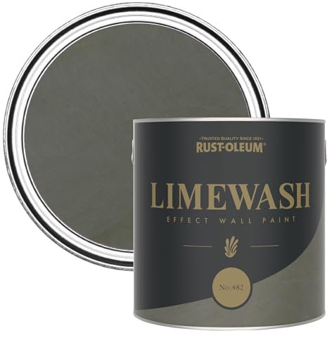 Rust-Oleum Green Limewash Effect Wall Paint - No.482 2.5L