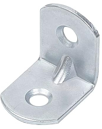 Alberts 837723 Stuhlwinkel | mit abgerundeten Enden | galvanisch blau verzinkt | 100 x 100 x 19 mm | 80er Set