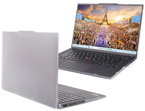 mCover Hard Case ONLY Compatible for 2024-2025 14 Lenovo ThinkPad X1 Carbon Gen 12/13 Windows Notebook PC (with 180-degree Hinge, NOT Fitting Any Other Lenovo Models) - Clear