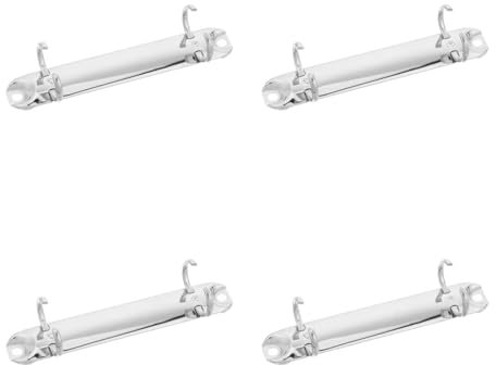 STOBOK 4stücke Diy Binder Mechanismus Mit Silbernen Metallringen Für Dokumente Und Planer Langlebig Und Tragbar