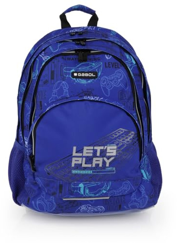 Gabol Sac à dos GAMING, bleu