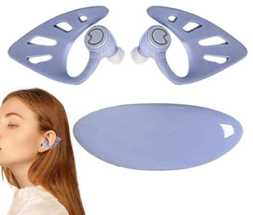 Kabellose Ohrhörer – Fairy Earbuds │ Blauzahn-Kopfhörer │ Sport-Ohrhörer Geräuschunterdrückung & Doppelmikrofon │ Schickes Design, klare Anrufe und schnelles Aufladen für Reisen, Workout und den