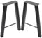 VELPAX Metal Table Legs,H56cmxW38cm,Furniture Desk Legs,Pedestal table Base Home DIY for Dining table w/Rubber Floor Protectors Set of 2