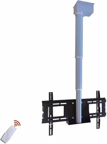 GAOXIONG Supporto TV motorizzato, Supporto TV a soffitto, Supporto TV motorizzato, Supporto TV a soffitto motorizzato con Telecomando (75-175 cm)