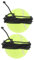 HEMOTON 2Stücke Multifunktionale Tennisbälle für Trainingsbälle mit Schnur für Indoor und Outdoor für Hundetraining und Apportierspiele Fördert Aktivität