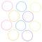 SKISUNO 10 Pezzi Braccialetti in Silicone Fosforescenti Bracciali Per Feste Fasce in Silicone Luminosi