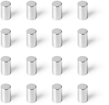 Strong Magnets Neodym Magnet - Rund 6 x 10 mm - 10 Stück - Extra stark, hält bis 1,4 KG - Für Magnettafel, Kühlschrank, Whiteboard, Pinnwand, Büro